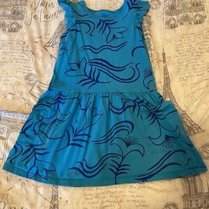 Tea Collection Blue Pottery Floral Dress size 5